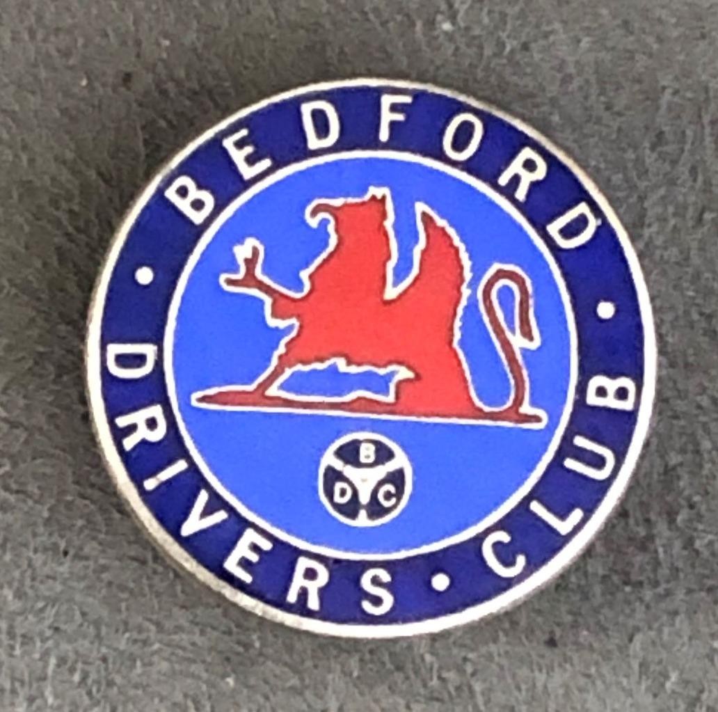 Bedford Drivers Club BDC Commercial Lorry Truck Van Enamel Lapel Pin Badge