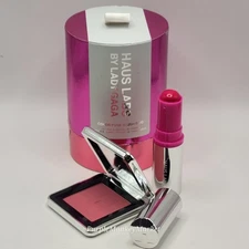 HAUS LABS By Lady Gaga Color Fuse Glassy Blush Balm Stick + Powder Blush Duo