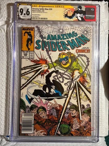 Amazing Spider-Man #299 CGC 9.6 Newsstand, SS Bob McLeod, Venom Cameo MacFarlane