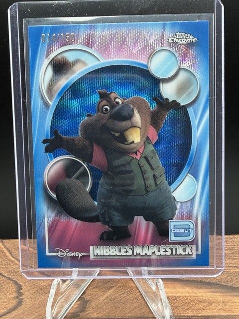 2026 TOPPS CHROME DISNEY #70 NIBBLES MAPLESTICK BLUE REFRACTOR /150