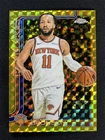 2025-26 Topps Chrome Jalen Brunson #101 Gold Geometric Refractor Knicks /50