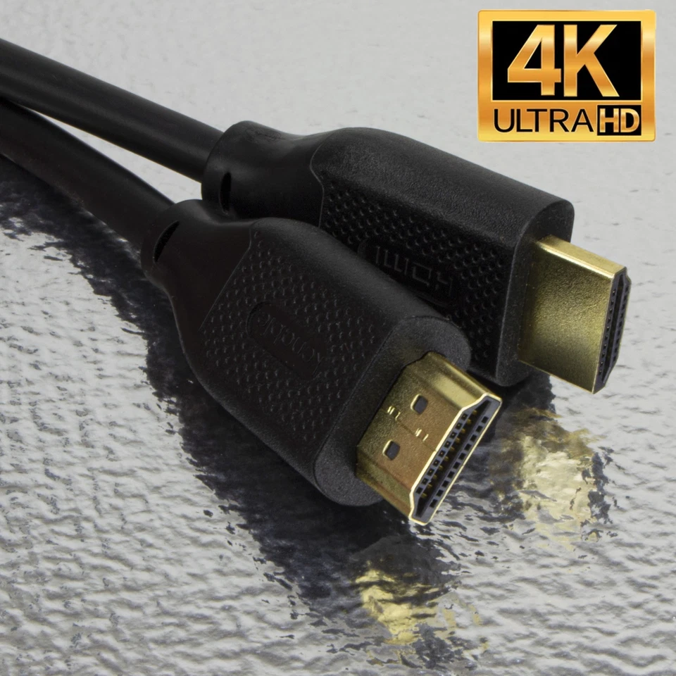 HDMI Cable 4K 2.0 Ultra HD Lead 60Hz Short Long 0.5m 1m 1.5m 6ft 2m 3m 5m 10m - Image 2 of 4