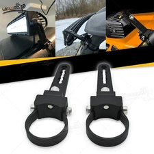 Fit Polaris RZR UTV 1.75" Roll Bar Tube Clamp Light Bar LED Pods Mount Brackets