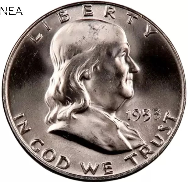 1953 Franklin Half Dollar ~ Gem BU ~ 90% Silver