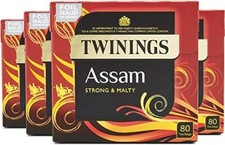 Twinings Assam Tea 320 Bags (Multipack of 4 x 80 Bags) 0.09 per strip