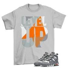Level Up Shirt Heather Grey to Match Air Max 2 CB '94 Cool Grey M8319001