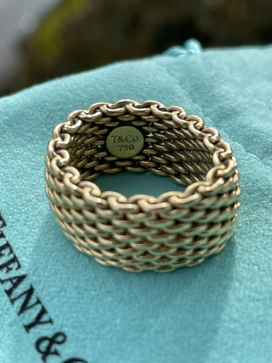 mesh ring gold