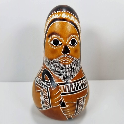 Peru handgeschnitzte Kürbis Krippe - Maria, Josef, Jesuskind - 10000 Dörfer - Bild 5 von 7