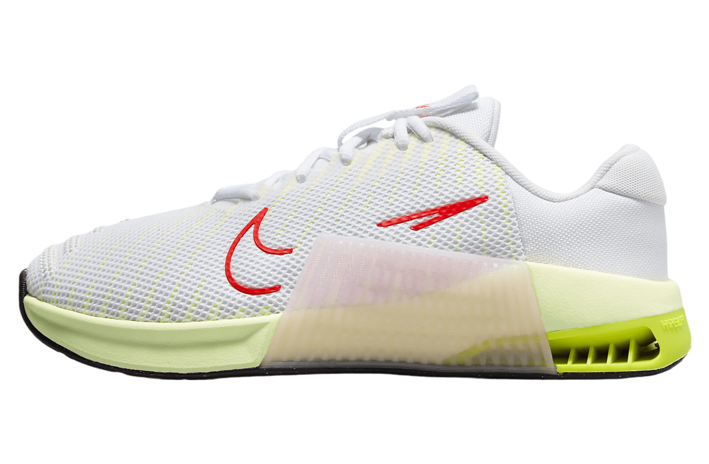 Женские кроссовки Nike Metcon 9 White Bright Crimson Volt Barely DZ2537-101 sz 11 для кроссфита