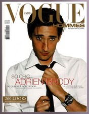 VOGUE HOMMES 2006 ADRIEN BRODY JOSH HARTNETT LONNEKE ENGEL STEPHANIE SEYMOUR