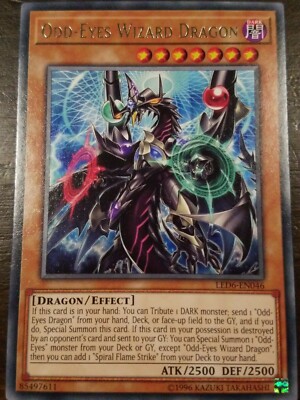 Odd-Eyes Wizard Dragon ''Rare* LED6-EN046 NM