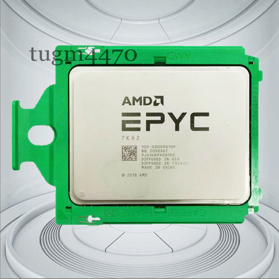 AMD epyc 7k62 CPU Processor 48 cores 96 threads base clock 2.6ghz