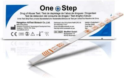 ONE+STEP Drogentest Cannabis (Marihuana / Haschisch / THC) - 10 Teststreifen, 20 ng/ml