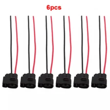 6 pcs Ignition Coil Connector Harness Pigtail Wire Plug For Kia Toyota Jaguar 