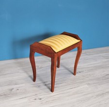 POUFF FOOTREST STOOL vintage modernization deco COMPLETE RESTORATION