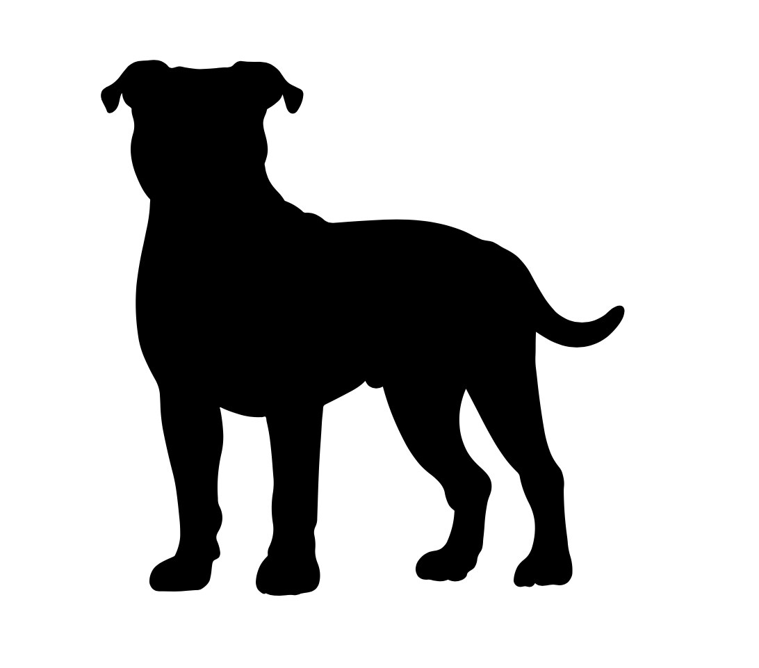 Set of two Vinyl Die Cut Decal Sticker - “Pitbull Dogs “You choose color &  size”