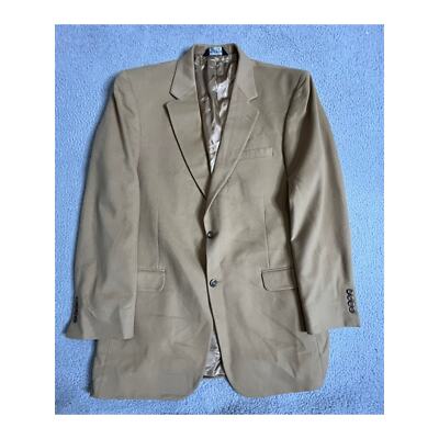 NWT Jos. A Banks Gordon Blazer 44 XL Cashmere 2 Button Soft Brown Tan Extra Long