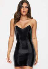 Ann Summers Aria  Black PU Dress Medium 12  - 14