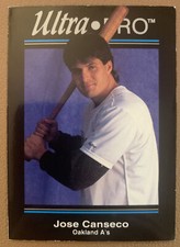 1992 Rembrandt Ultra-Pro Promos #P5 Jose Canseco Batting stance