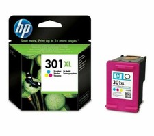 HP 301XL Inkjet CH564E Genuine High Capacity Tri-Colour 2016 to 2020 DATES