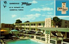 Vtg Postcard Gainsville Travelogde, University Ave, Gainsville, Florida