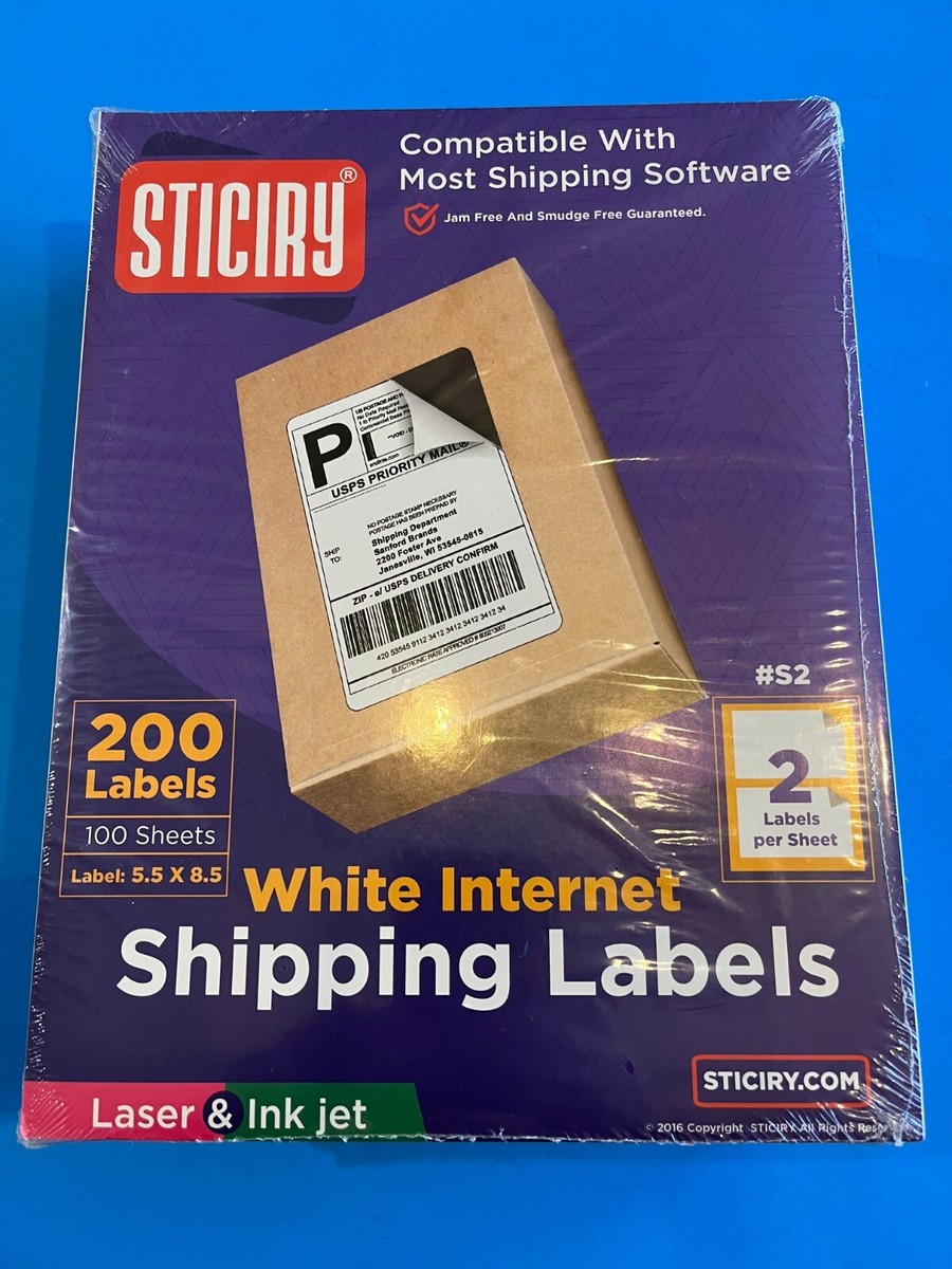 Etichette Spedizione Ebay 500 Fogli / 1000 Etichette Spedizione Per EBay E  USPS, Formato 2up, Confezione Da 5 Pack Etichette Per E-commerce, image size:900x1200