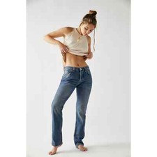 We The Free Free People CRVY Siren Low-Rise Straight Jeans Size 31 NWOT