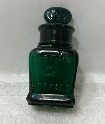 Vintage Dark Emerald Green Larkin Soap Co Glass Bottle Buffalo New York Ebay