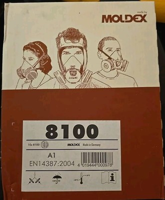 Moldex 8100 Moldex Gasfilter A1 Filter für Moldex Halbmaske 8000 10st