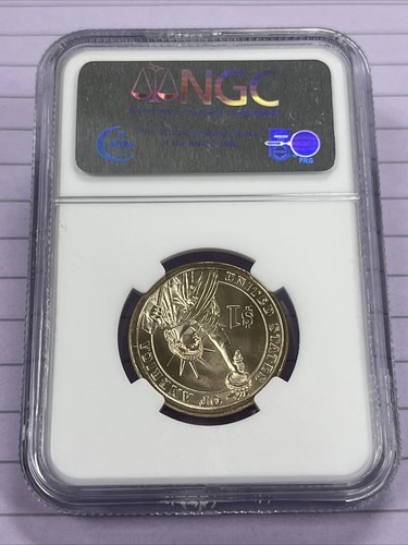 Mint Error MS64 Washington Dollar 2007 Missing Edge Lettering NGC Presidential - Picture 2 of 2