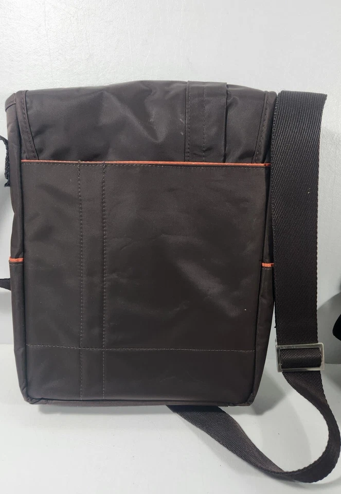 Casecrown Messenger Brown /Orange Tablet/Laptop Crossbody Shoulder Bag EXCELLENT - Image 3 of 4