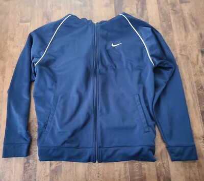 nike mens track jacket Hood blue xxl Zip Up