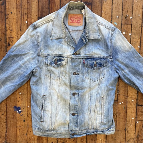 Washed Denim Large Jean Jacket | eBay