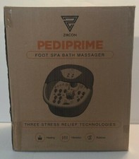 ZIRCON PEDIPRIME FOOT SPA BATH MASSAGER HEATING VIBRATION BUBBLE