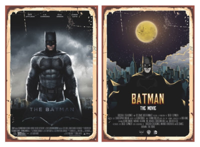 Batman Film Film MDF Wand Poster Schild Plakette Vintage Retro Kunst Geschenk