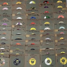 Huge Lot of 60 Vintage 45 RPM Records 7" Rock Soul Pop 50s 60s 70s Hits DJ