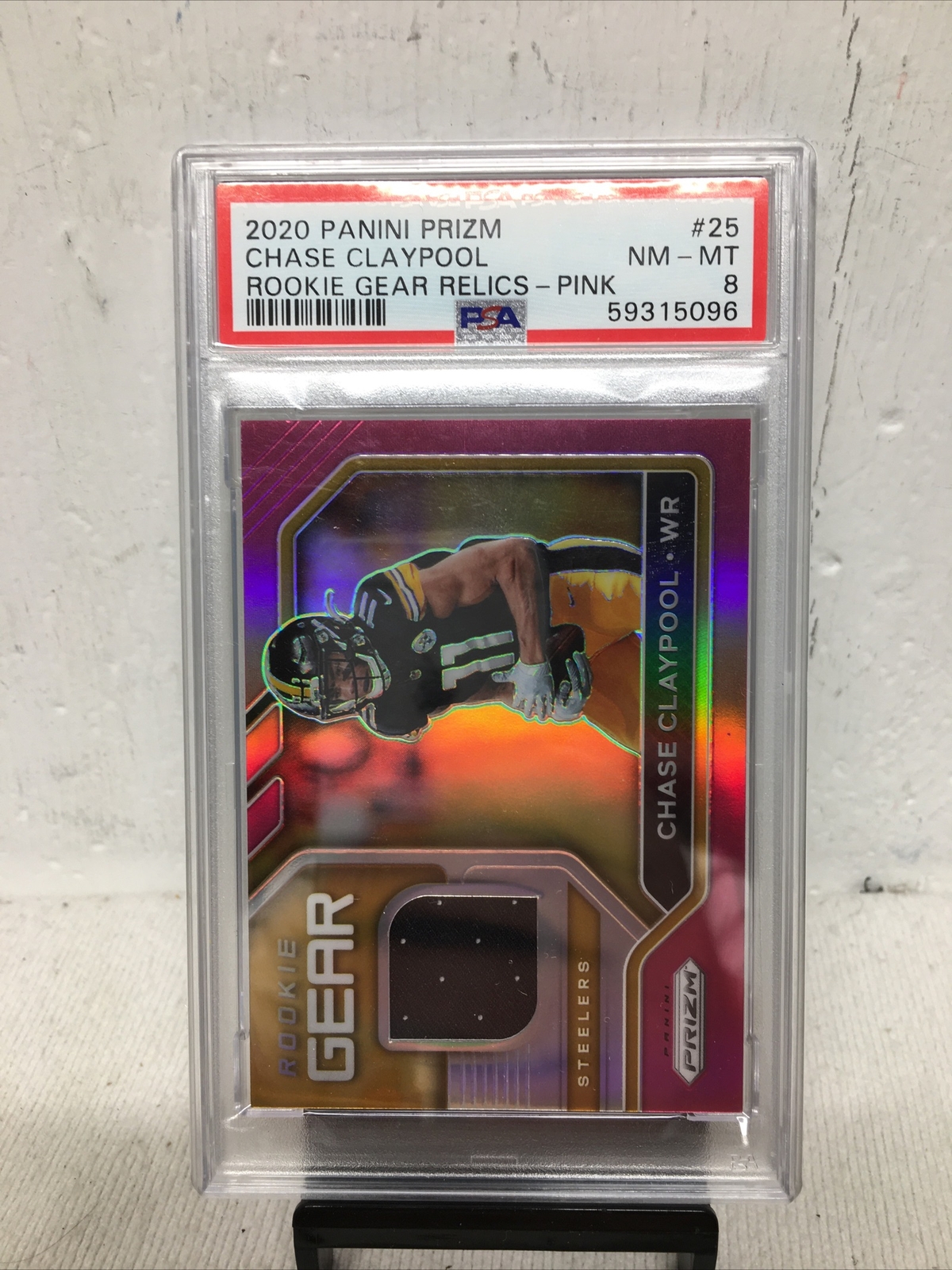 Chase Claypool Panini Prizm Rookie Gear Relics #25 Pink