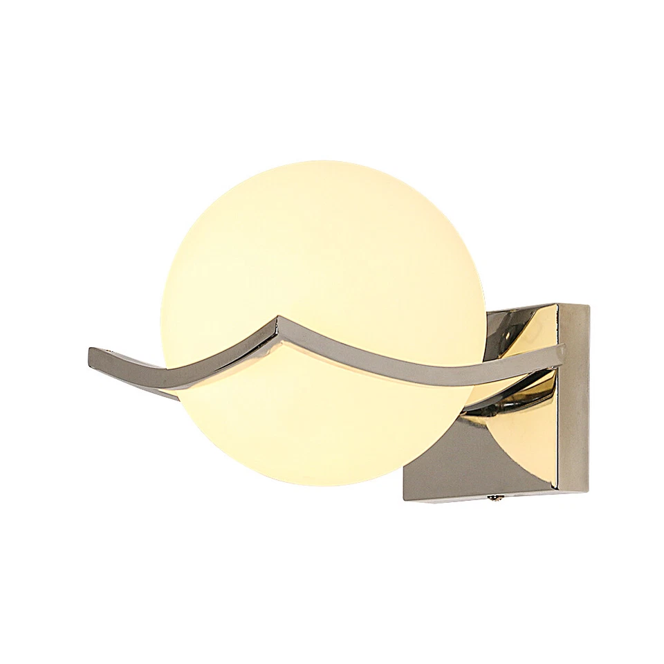 Moderne LED Wandleuchte Glaskugel Wandlampe E27 Wohnzimmer Küche Treppenleuchte - Bild 4 von 4