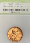 1959 [P] FIRST YEAR Memorial Cent 1c - Brilliant Uncirculated - Slabbed 10/10