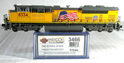 BROADWAY LIMITED PARAGON 3 N SCALE EMD SD70ACe LOCOMOTIVE SOUND&DCC UP 3466