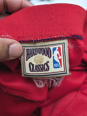Vintage Majestic Clippers Mens Button Up Jersey Hardwood Classics
