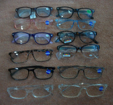 NEW LOT OF 15 READING GLASSES ALL IN NEW CONDITION 3 WITH LIGHTS 1.50 STRENGTH