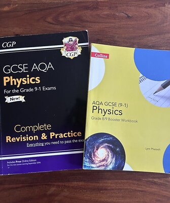 Bundle GCSE AQA Physics Complete Revision Practice Grade 8/9 Booster Workbook