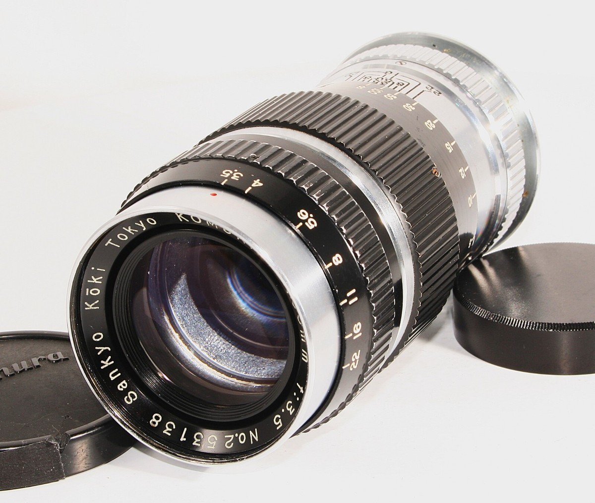 【良品+】Sankyo Koki KOMURA 105mm F3.5 L39Mt Excellent* KOMURA 105mm f/3.5 Sankyo Koki L39 + case 2064532