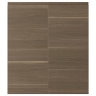 IKEA VOXTORP 2-p door/corner base cabinet set, Left-handed Walnut Effect 13x30
