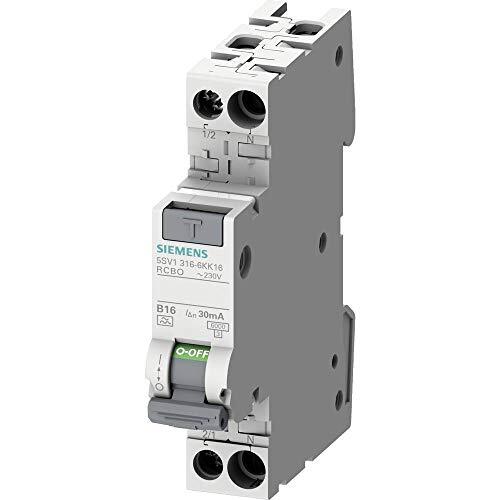 Siemens 5SV13166KK13 - Interruttore di protezione FI, 2 poli, 13 A, 0,03 A, 230