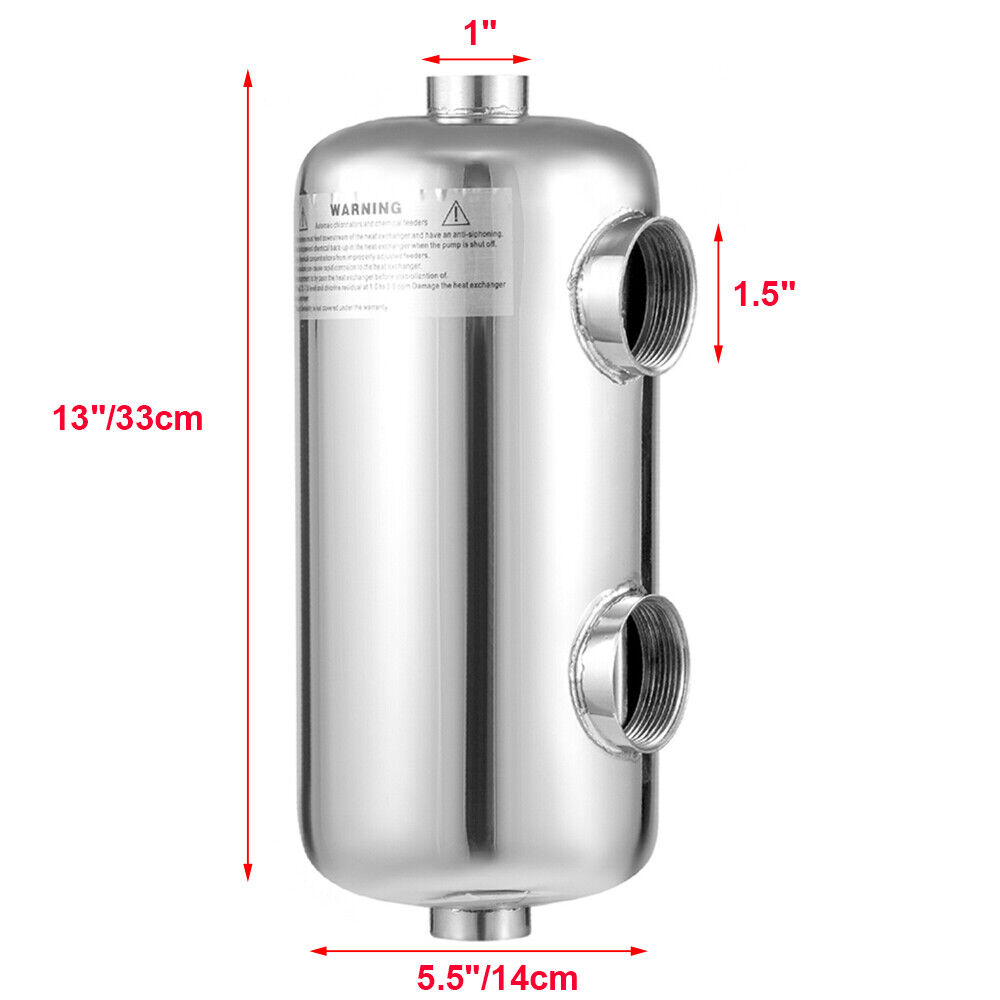 Stainless Ranking TOP9 Steel Pool Heat Heater Fo Recovery OFFicial Exchanger