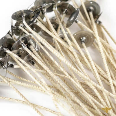 CDN-6 6'' Pretabbed Wick | CDN Candle Wicks