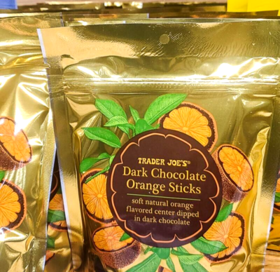 3 Packs Trader Joe's Dark Chocolate Orange Sticks 10 oz Each Pack