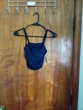 Old Navy cropped ribbed navy blue cami tank, size XS, NWT